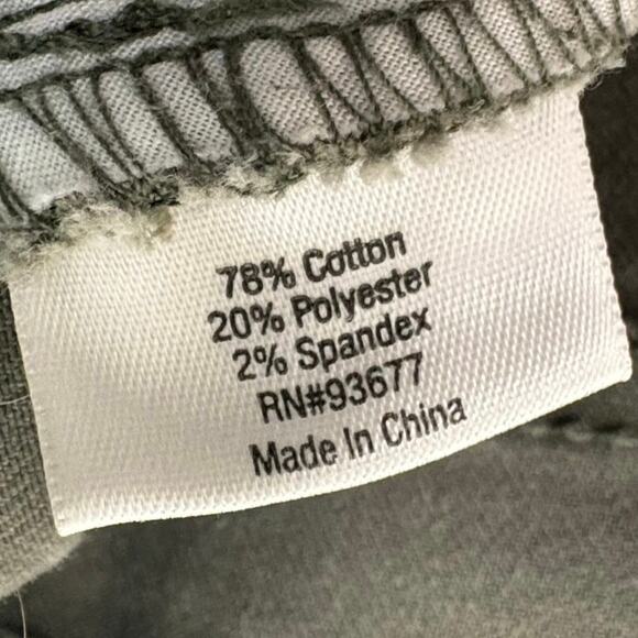 St. Johns Bay Womens Size 14 Straight Leg Military Green Jeans w Pockets Pants - Picture 5 of 6